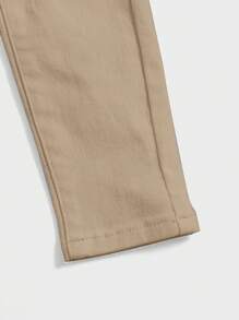 SHEIN Young Boy Casual Distressed Washed And Ripped Jeans - Khaki - View 4