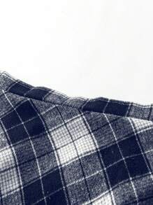 SHEIN Clasi Của phụ nữ Kích thước lớn Kẻ sọc Váy - Màu xanh hải quân - Xem 4