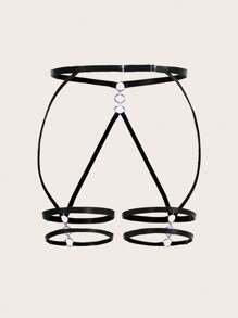 Plus Size Sexy Lingerie Accessories - Black - View 2