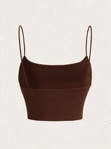 SHEIN EZwear 2pcs Women's Solid Color Camisole Tops