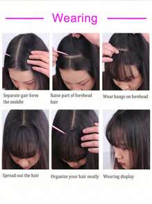 French Bangs Bigger Size Human Hair Air Bangs Brown Color Bangs Clip In Hair Extensions Beginner Friendly - S4 - View 10