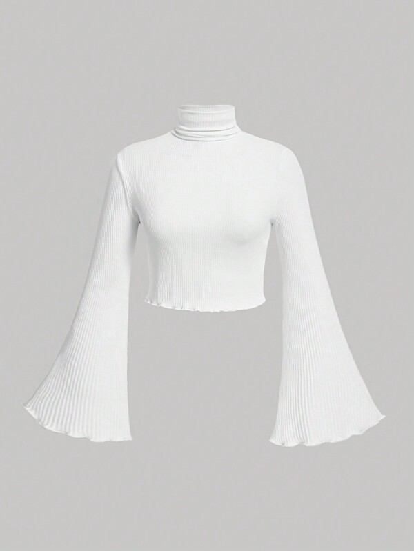 SHEIN MOD Tricou damă cu mânecă evazată mărime mare