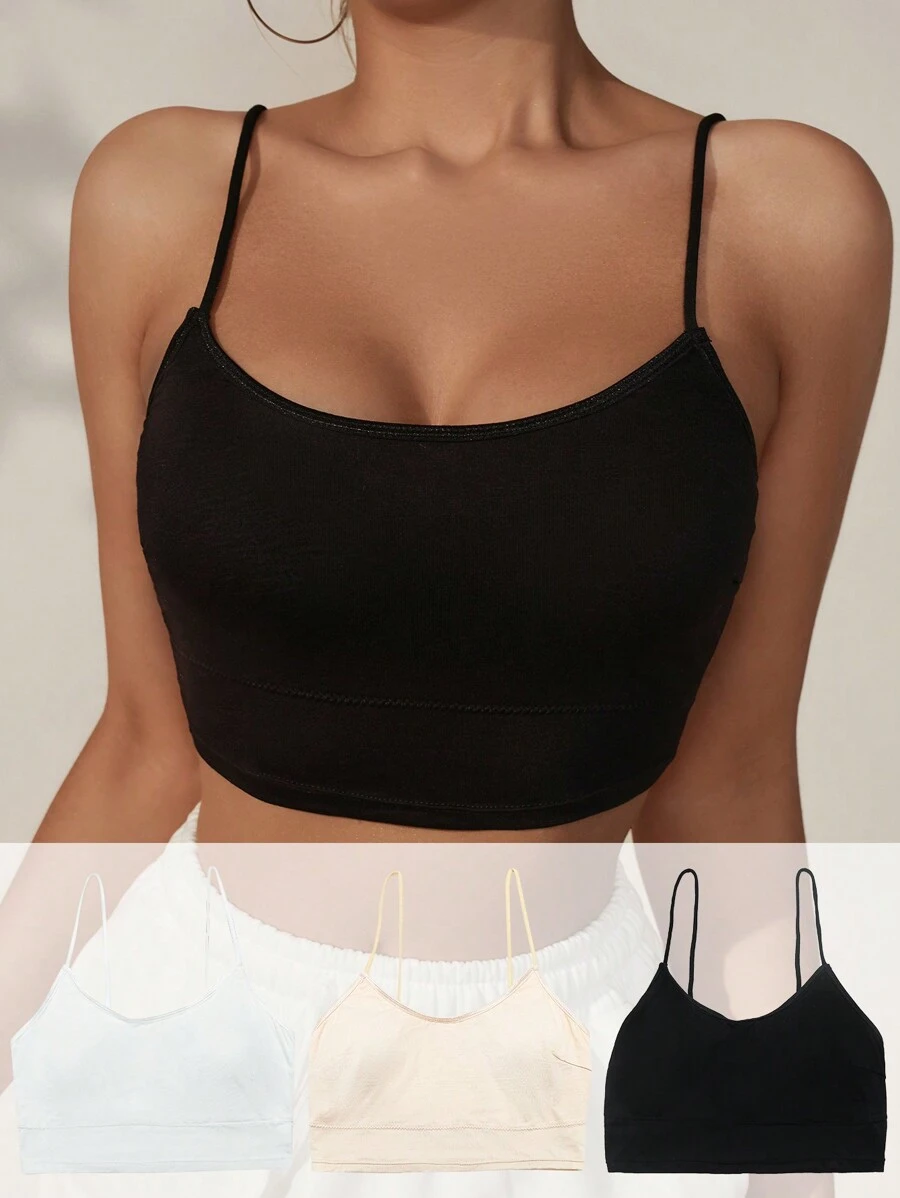 SHEIN Women's Basic Spaghetti Strap Tank Top, Four Seasons