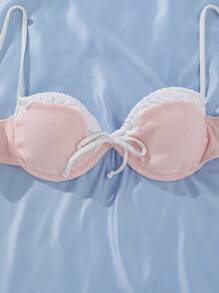 Swim Mod Women's Pink Bikini Set Summer Beach - Multicolor - View 5