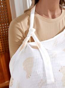 Cozy Pixies 1件卡其色熊豆裝母乳上衣 - 彩色 - 查看 3