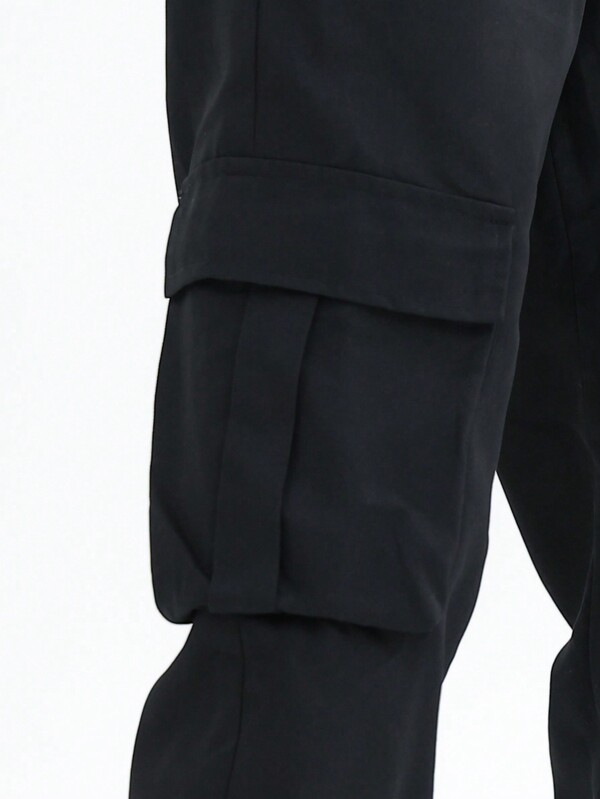 Teenage Boys' Cargo Pants With Patch Design SHEIN USA