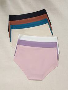 SHEIN Bragas Triangulares Sin Costuras Con Bordado De La Torre Eiffel Para Mujer - Multicolor - Ver 2