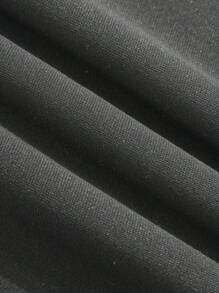 Men's Letter And Heart Print Hooded Casual Sweatshirt - Dark Grey - View 6