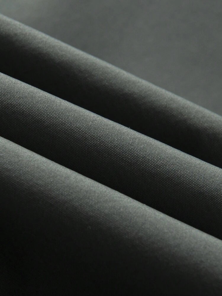 Men's Solid Color Long Sleeve Flip Pocket Jacket