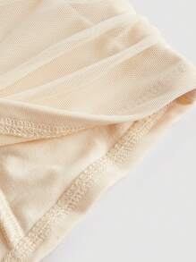 SHEIN MOD Women's Off Shoulder Ruched Top - Apricot - View 4