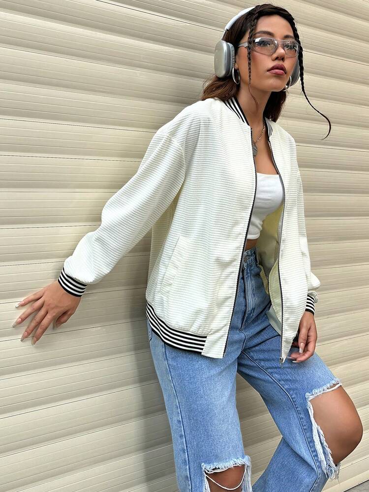Striped Pattern Jacket