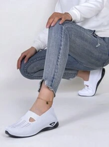 STEPREACH Neue Frühlings- Und Herbst-damensportschuhe, Modische, Atmungsaktive, Leichte, Rutschfeste Und Verschleißfeste Socken-turnschuhe