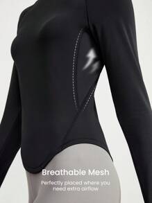 GLOWMODE Căn giữa Nhanh khô Áo thun thể thao  chạy Tập huấn - màu đen - Xem 5