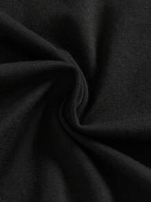 Teenage Girls' Casual Patterned Short Sleeve T-shirt Suitable For Summer - Black - View 4