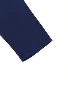 Manfinity Men's Solid Color Suit Pants (belt Not Included) - Blue - View 4