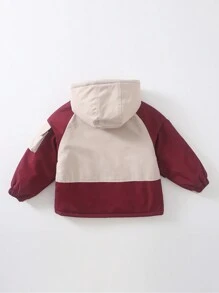 Boys' Hooded Jacket With 3d Pocket Design - Multicolor - View 2