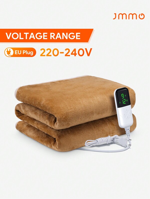 JMMO Colchón con calentador eléctrico, Manta eléctrica con enchufe europeo, regalo de Navidad, imprescindible para otoño e invierno