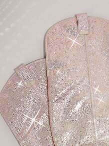 SHUZIA Bestseller Women's Bling Gradient Rhinestone Pink Multi OTK Cowboy Boots:Tayler Swit Inspired,Eye-Catching Luxury,Princess Styles - Beige - View 3