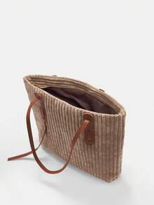 BizChic Của phụ nữ Túi tote Với Giường đôi tiêu chuẩn Tay cầm , Dung lượng lớn , Thiết kế đơn giản , Đa chức năng - màu nâu - Xem 11