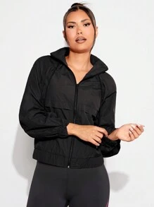 VARSITIE 女式拉鍊拉繩運動夾克