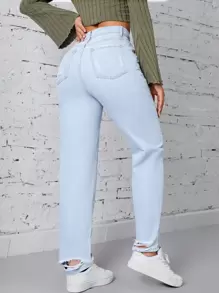 SHEIN EZwear High Waist Mom Fit Jeans