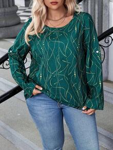 Celure Women's Plus Size All-over Printed Shirt - Multicolor - View 3