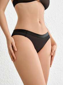 Ocili Women's Casual Comfy Plain Knitted Fabric Multicolor Bikini Panties 3 Packs - Multicolor - View 10