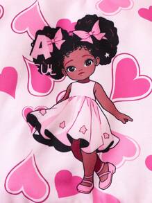 Conjunto De Sudadera Y Pantalones Para Niñas Bebé - Rosa Fucsia - Ver 3