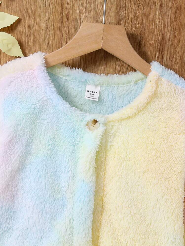 Tween Girls Tie-Dye Texture Cool Long Sleeve Jacket