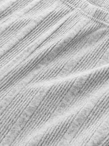 SHEIN Essnce Women'S Solid Color Mesh Ribbed Leggings Set Of 3 - Multicolor - View 3