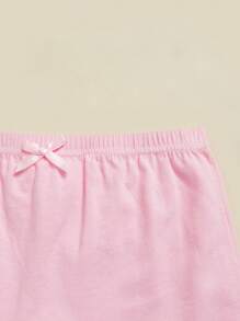 SHEIN Vintaside Kids 10 件/包 女童纯色基本款三角内裤 - 彩色 - 查看 4