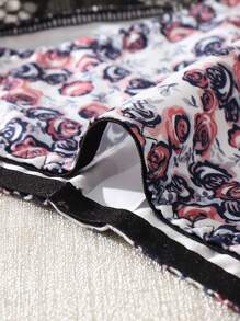 SHEIN 3 件/套女式花卉印花蕾絲三角內褲 - 彩色 - 查看 5