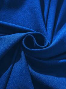 Manfinity Homme Men's Solid Color Short Sleeve Casual T-shirt - Royal Blue - View 3