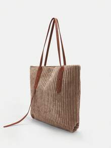BizChic Của phụ nữ Túi tote Với Giường đôi tiêu chuẩn Tay cầm , Dung lượng lớn , Thiết kế đơn giản , Đa chức năng - màu nâu - Xem 8