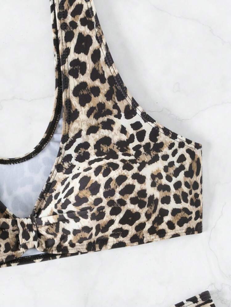 Women's Leopard Print Swimwear Set Summer