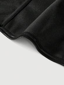 SHEIN MOD Plus Hook & Eye Front PU Leather Tube Top