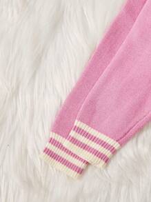 Baby Boys' Cardigan With Letter Pattern