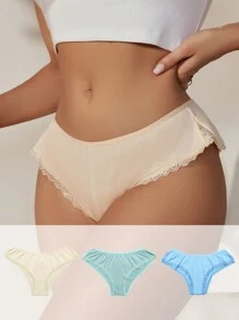 Snug Zone Celana Wanita Kontras Lace Plain - MultiWarna - View 1