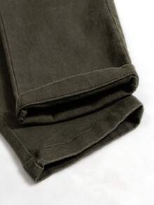 男童綠色休閒褲 - 軍綠色 - 查看 3