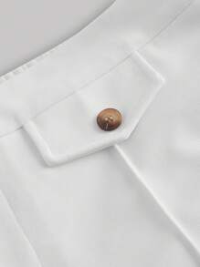 SHEIN MOD Women's Plus Size Solid Color Loose Wide Leg Pants For Casual Wear