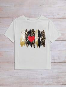 SHEIN Essnce 印有文字的短袖t恤 - 白色 - 查看 4