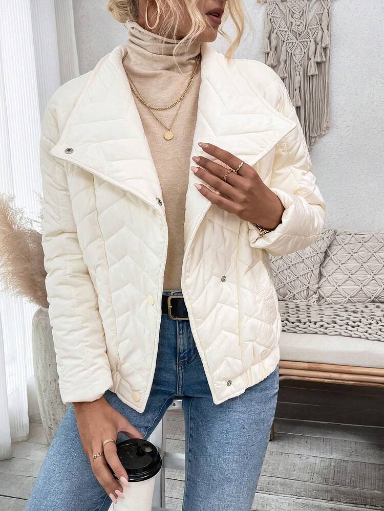 Collar Padded Padded Coat Clothes Winter Fall Cloth For Women