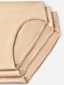 LUVLETTE 3条装中腰无缝基本款女士内裤套装 - 全裸色