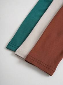 INAWLY 女士3入組緊身高領純色t恤 - 彩色 - 查看 5