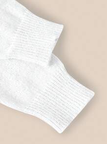 HIMLAND Men's Solid Color Stand Collar Cable Knit Sweater, For Fall Winter - White - View 3