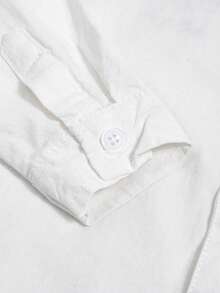 男童(小)領結正裝襯衫 - 白色 - 查看 7