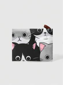 ROMWE Kawaii Gấp lại Túi mua sắm Túi xách Với Phim hoạt hình mèo in - Nhiều màu - Xem 8