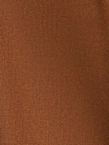 SHEIN Clasi 女士常規版型外套,單排扣帶腰設計 - 卡其色 - 查看 7