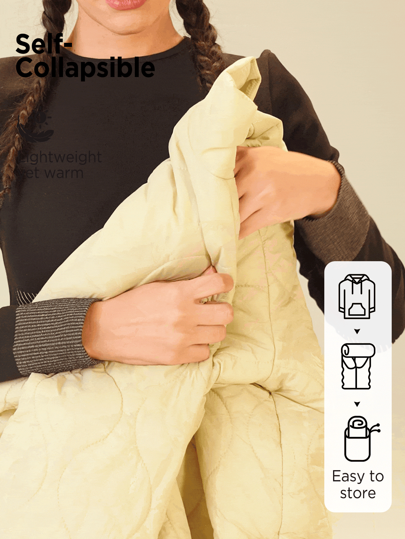 In My Nature Chaqueta de invierno con cremallera y costuras en forma de cebolla para mujer, chaqueta de exterior para mujer para otoño e invierno - Camel - Añade 3