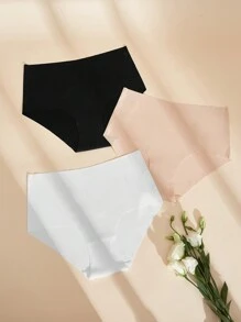 3pack No Show Solid Panty Set - Multicolor - View 1